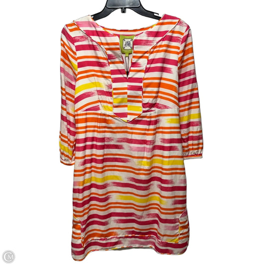 Dress Casual Short By Elizabeth Mckay In Striped Pattern, Size: 8