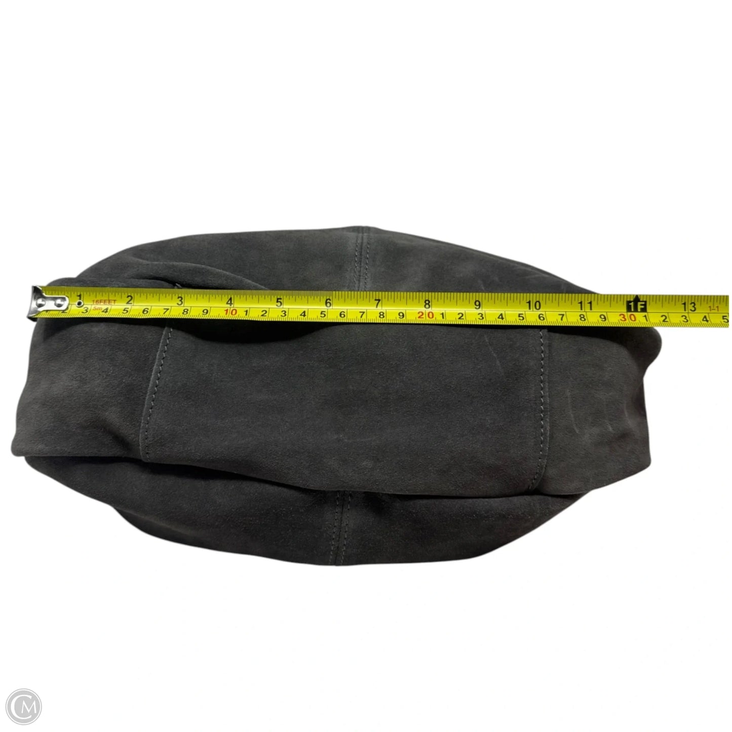 Classic Italian Suede Hobo Bag By Claudia Firenze, Size: Large