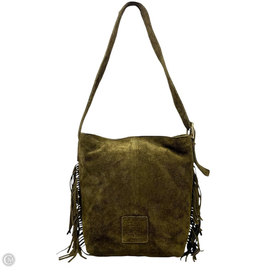 Fringe Suede Bucket Bag By Haute Hippie, Size: Large