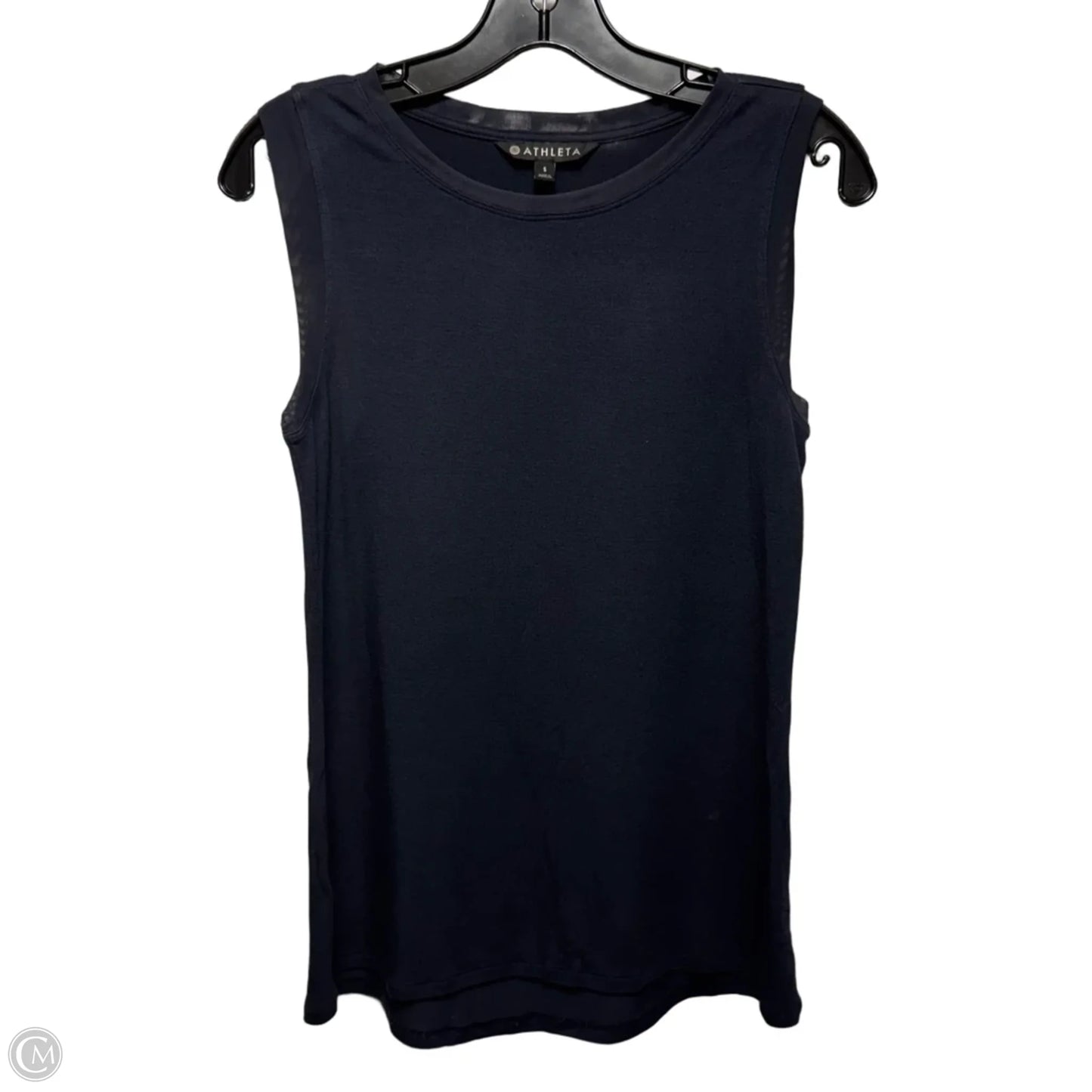 Mesh Trim Athletic Tank Top By Athleta In Navy, Size: S