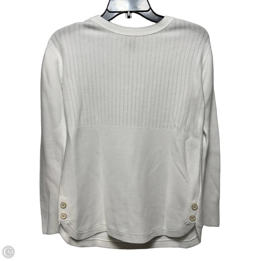 Top 3/4 Sleeve Basic By Talbots In White, Size: Sp