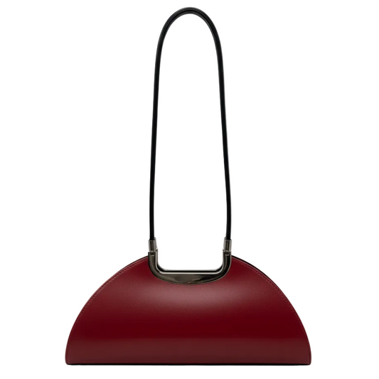 Italian Leather Shoulder Bag By Leaf Bags, Size: Medium
