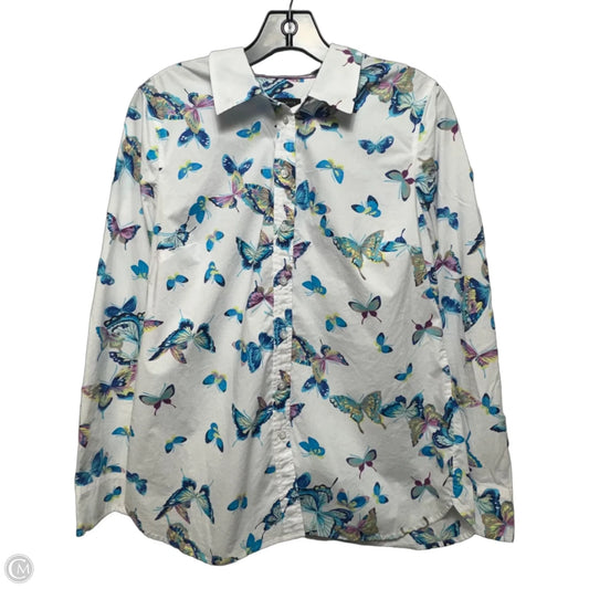 Top Long Sleeve By Talbots In Animal Print, Size: S