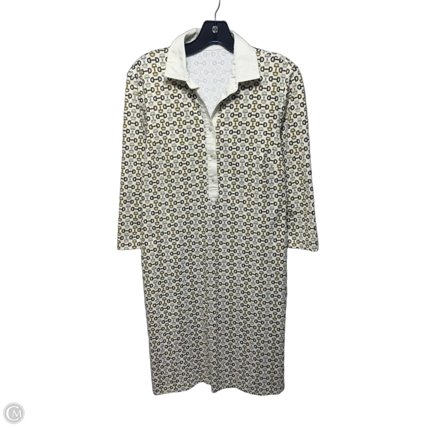 Dress Casual Short By J Mclaughlin In Cream & Tan, Size: M
