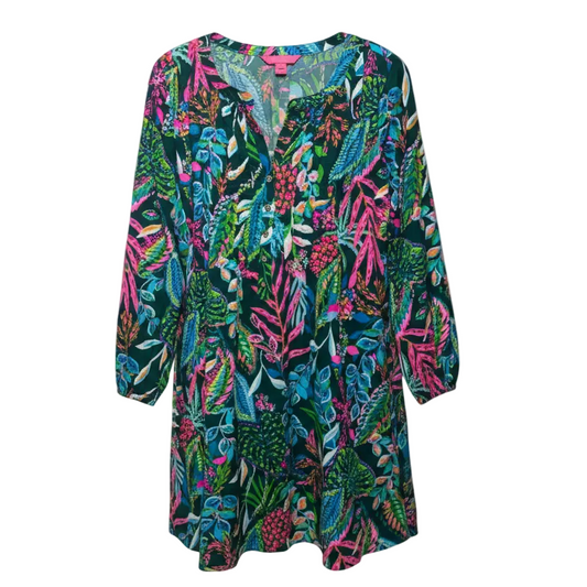 Seana Chillylilly Dress Designer By Lilly Pulitzer In Multi Sunshine Jungle, Size: M