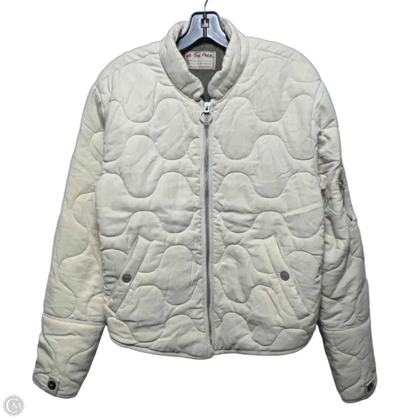 Jacket Puffer & Quilted By We The Free In Cream, Size: L