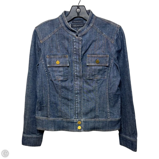 Jacket Denim By Anne Klein In Blue, Size: S