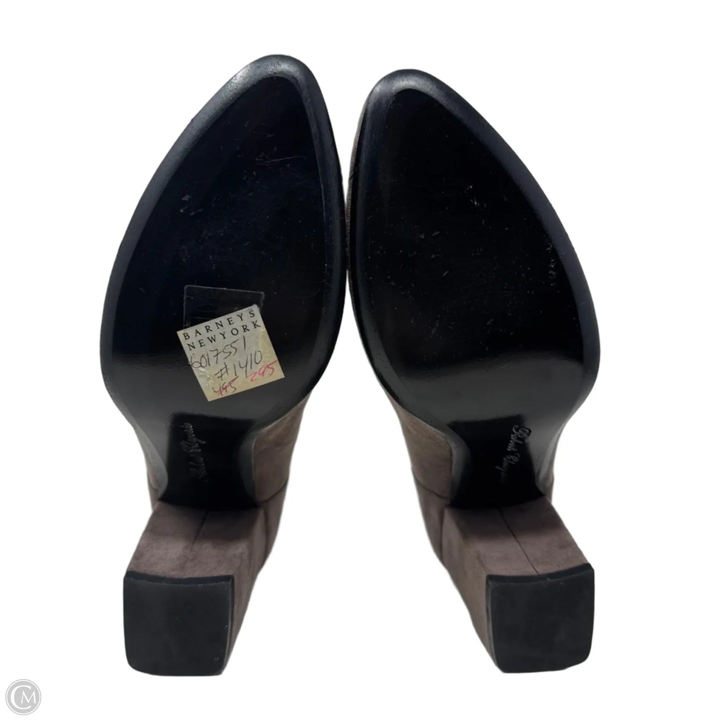 Suede Shoes Heels Block By Robert Clergerie In Taupe, Size: 9