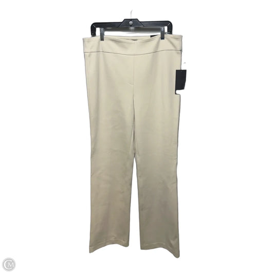 Pants Dress Straight Leg Mid Rise By Jones New York In Cream, Size: Xl