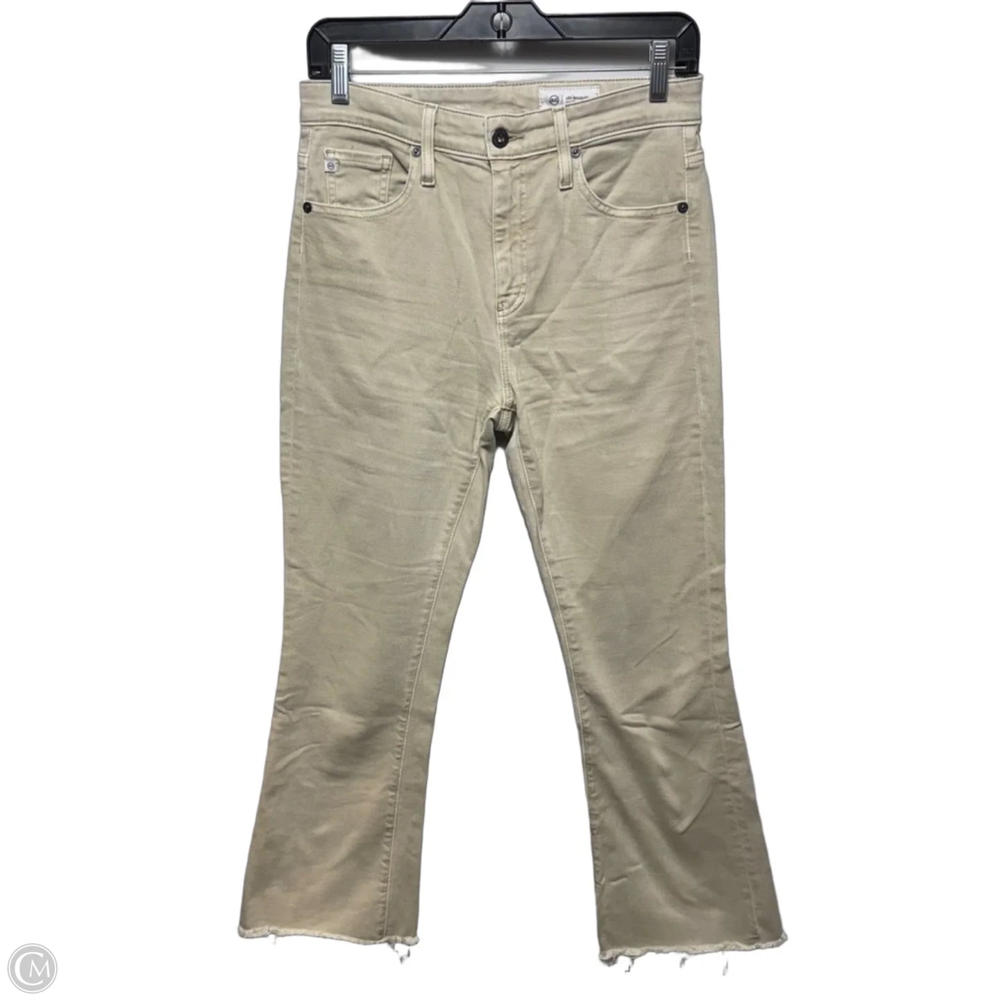 Farrah Crop Boot Jeans By Adriano Goldschmied In Tan, Size: 4/27