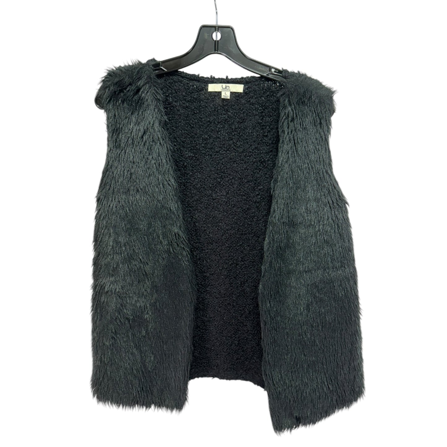 Vest Faux Fur & Sherpa By Ya In Black, Size: L