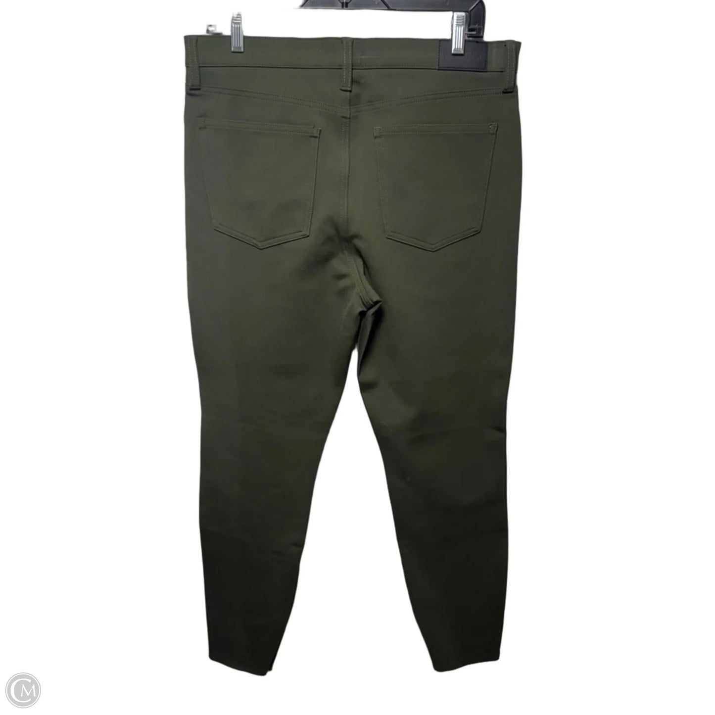 Kendall High Rise Skinny Scuba with Zipper By Pistola In Forest, Size: 14/32