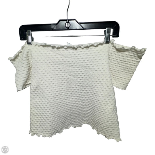 Top Short Sleeve By Bp In Cream, Size: 1x
