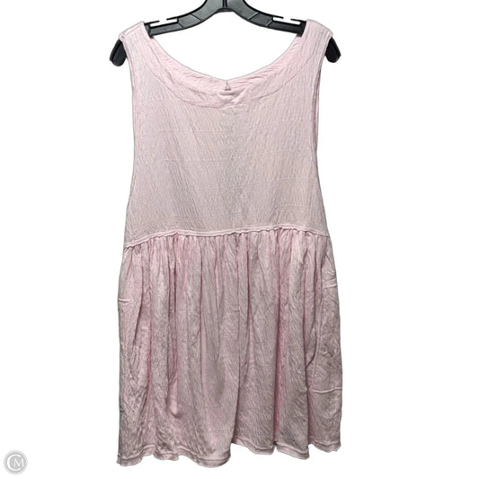 Tunic Sleeveless By Free People In Pink, Size: Xl