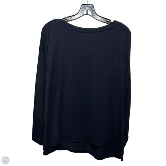 Top Long Sleeve By J. Jill In Navy, Size: L