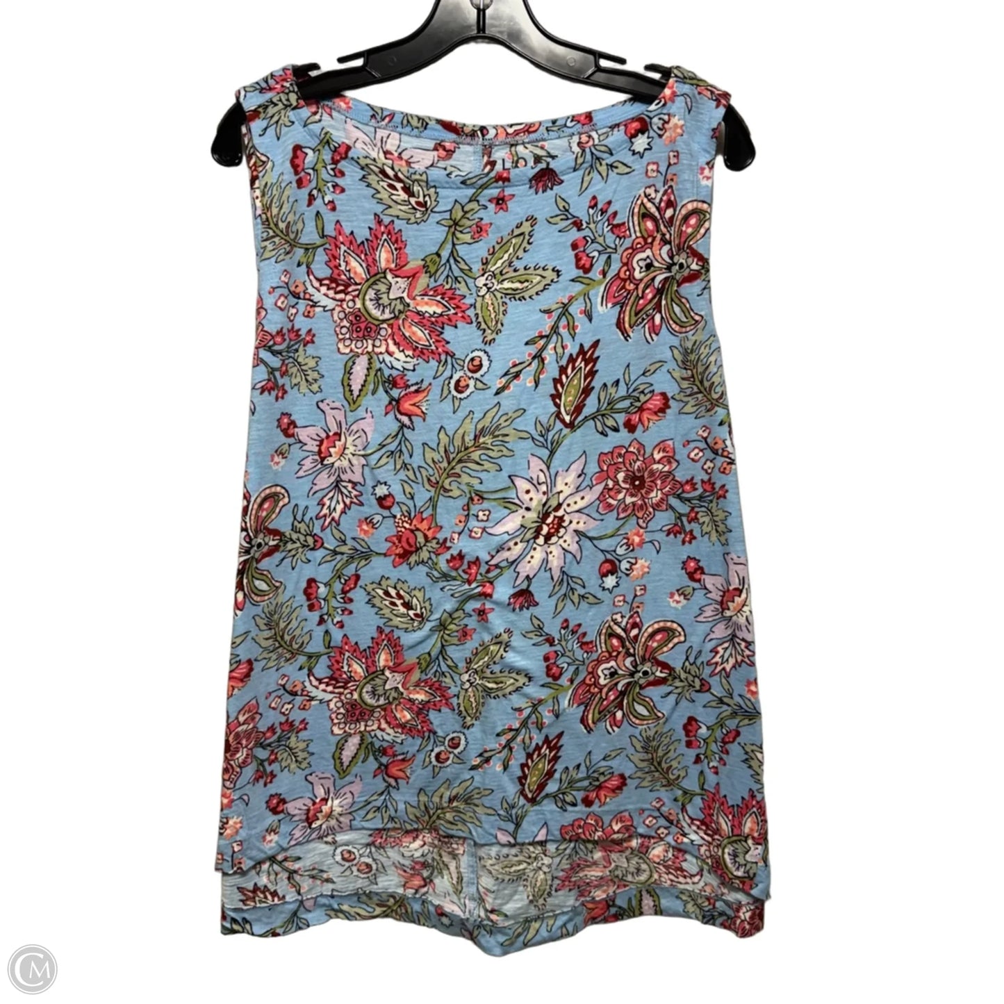 Top Sleeveless By Loft In Floral Print, Size: Xl