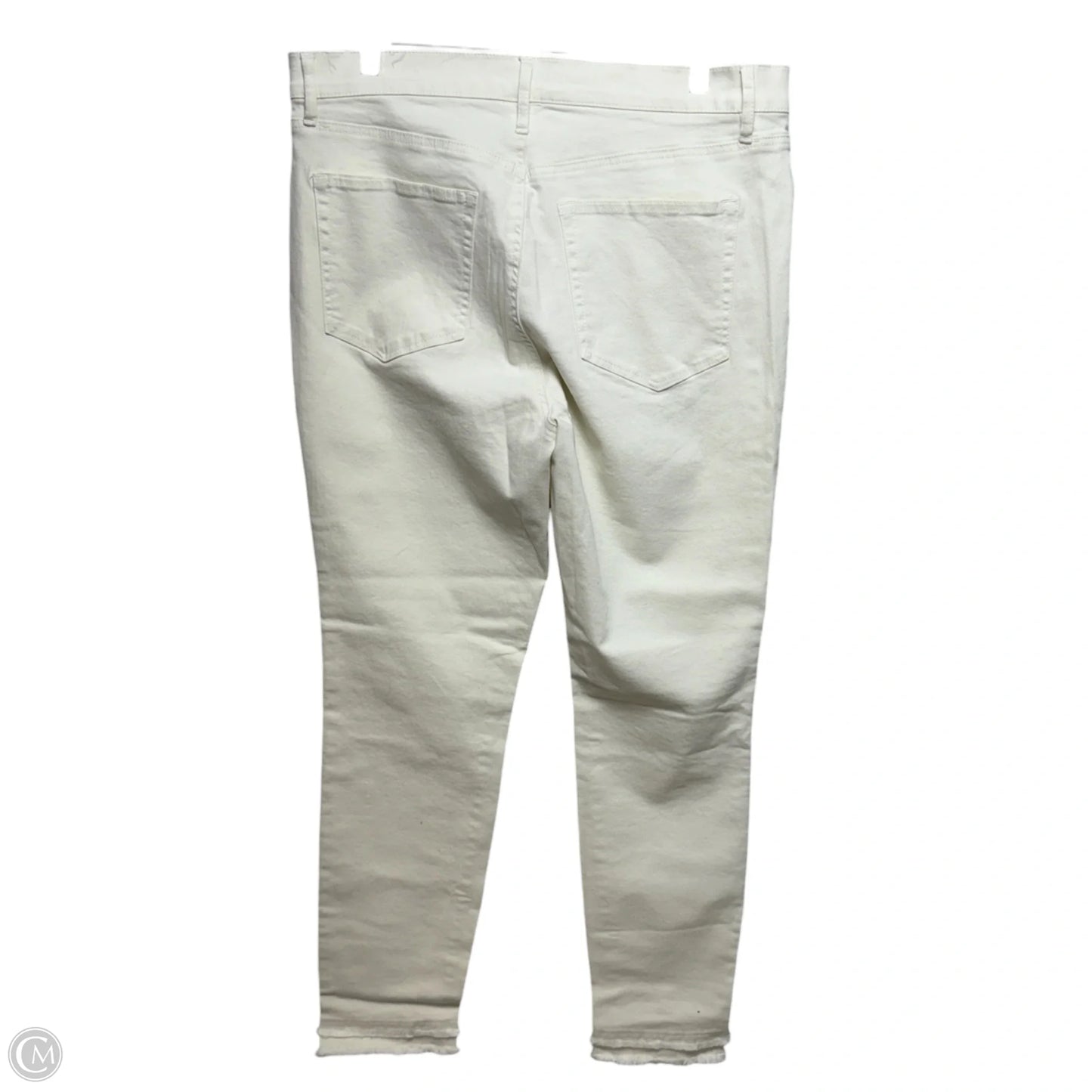 Jeans Straight By Loft In Cream, Size: 12