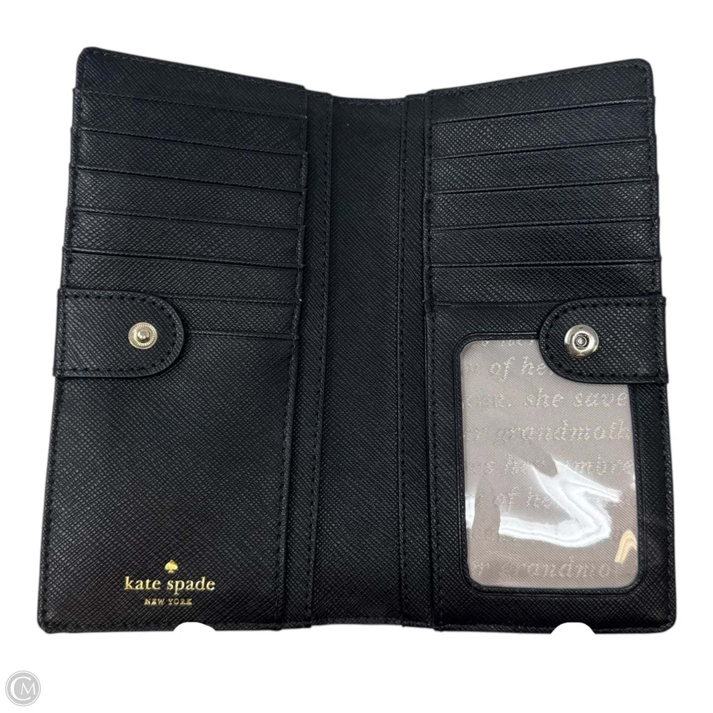 Bifold Snap Wallet Designer By Kate Spade, Size: Large
