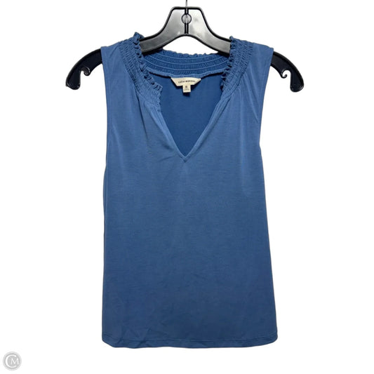Top Sleeveless By Lucky Brand In Blue, Size: Xs