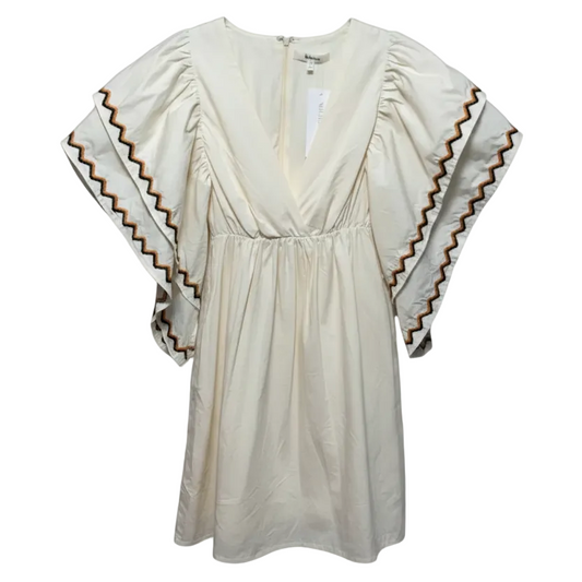 Anya Mini Dress By La Lavon In Cream, Size: M