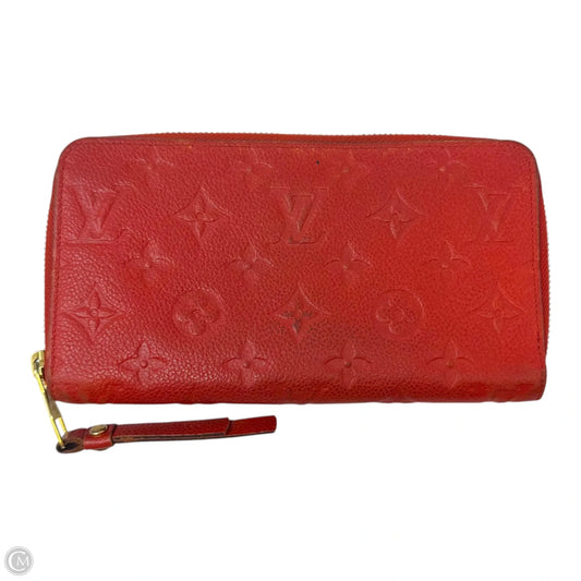 AS IS Monogram Empreinte Zippy Wallet Luxury Designer By Louis Vuitton, Size: Large