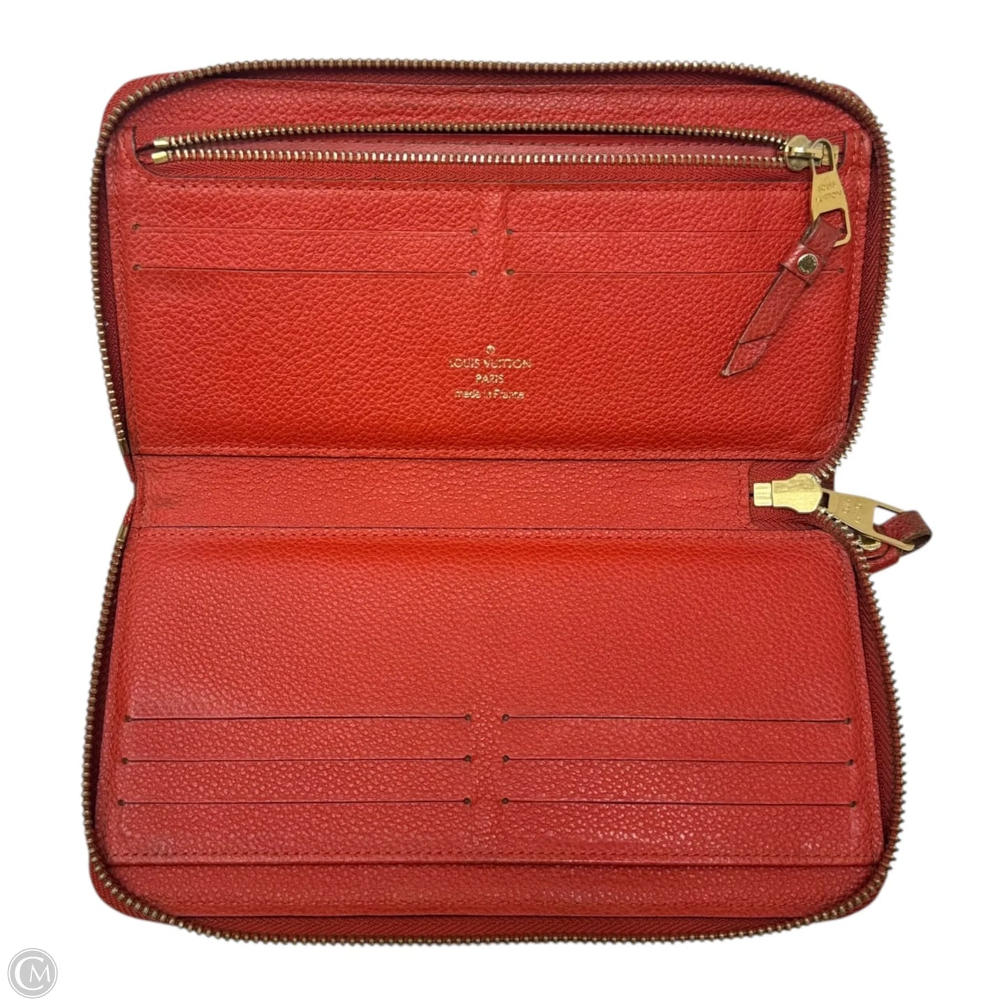 AS IS Monogram Empreinte Zippy Wallet Luxury Designer By Louis Vuitton, Size: Large