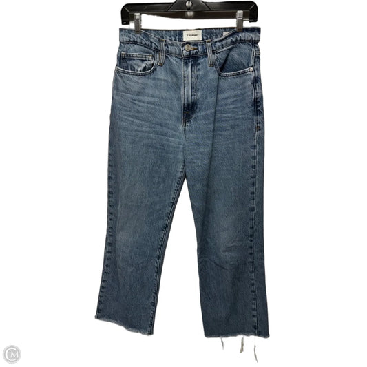 Le Jane Crop Jeans By Frame In Blue Denim, Size: 4/27