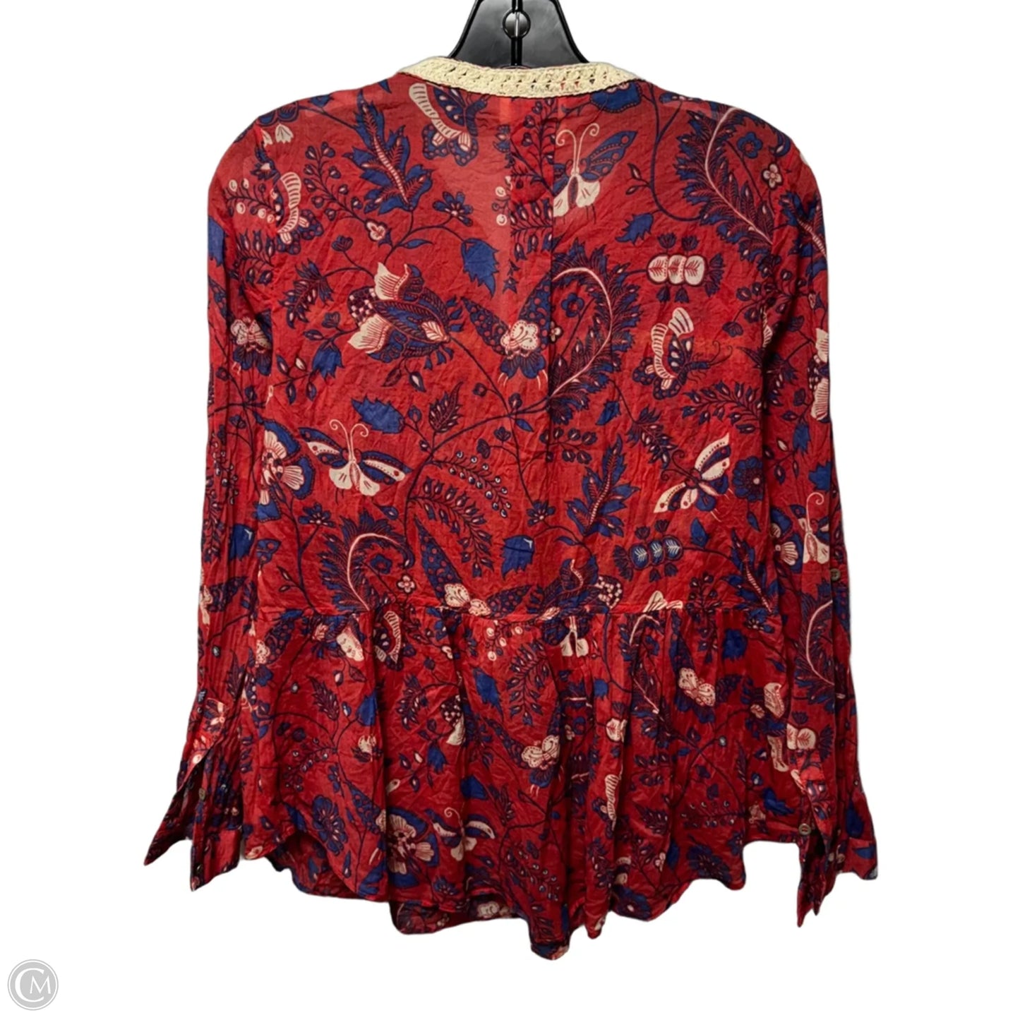 Top Long Sleeve By Maeve In Floral Print, Size: 4