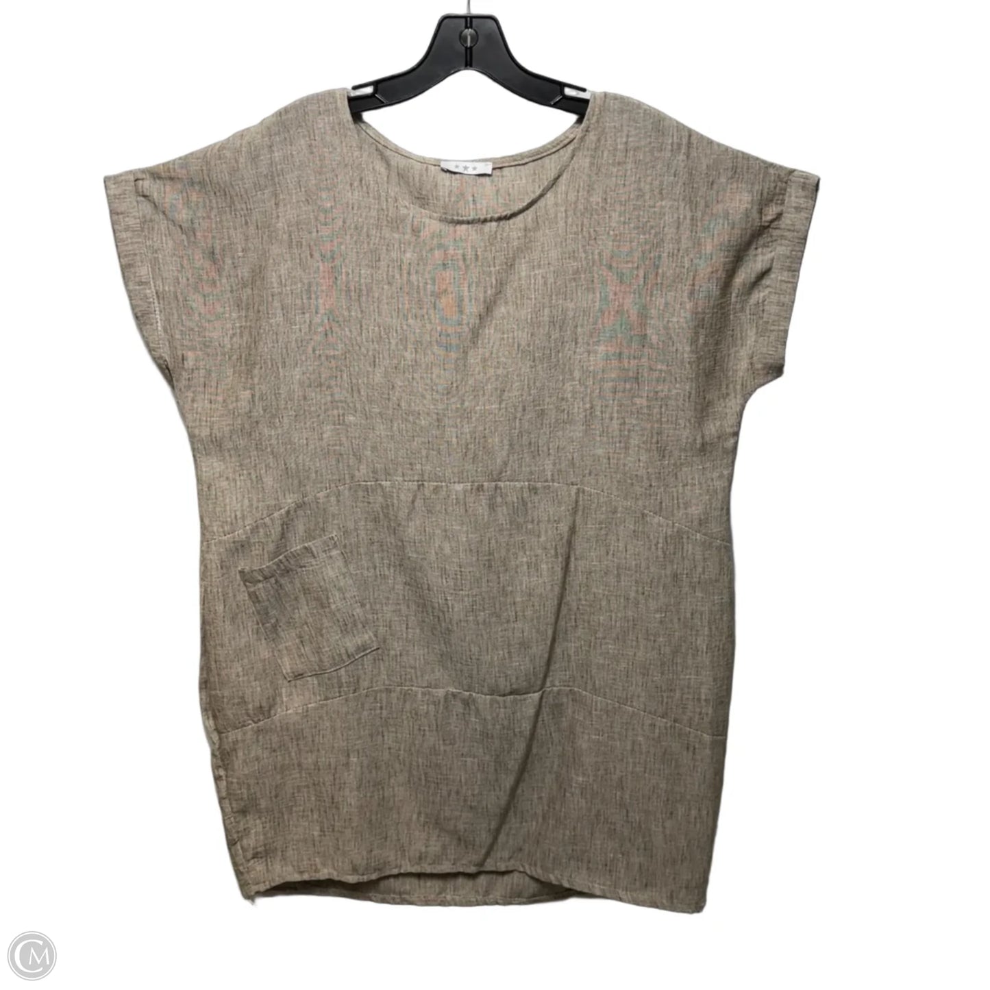 Tunic Short Sleeve By 3 Stars In Brown, Size: Osfm