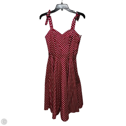 Dress Casual Midi By Bettie Page In Polkadot Pattern, Size: 6