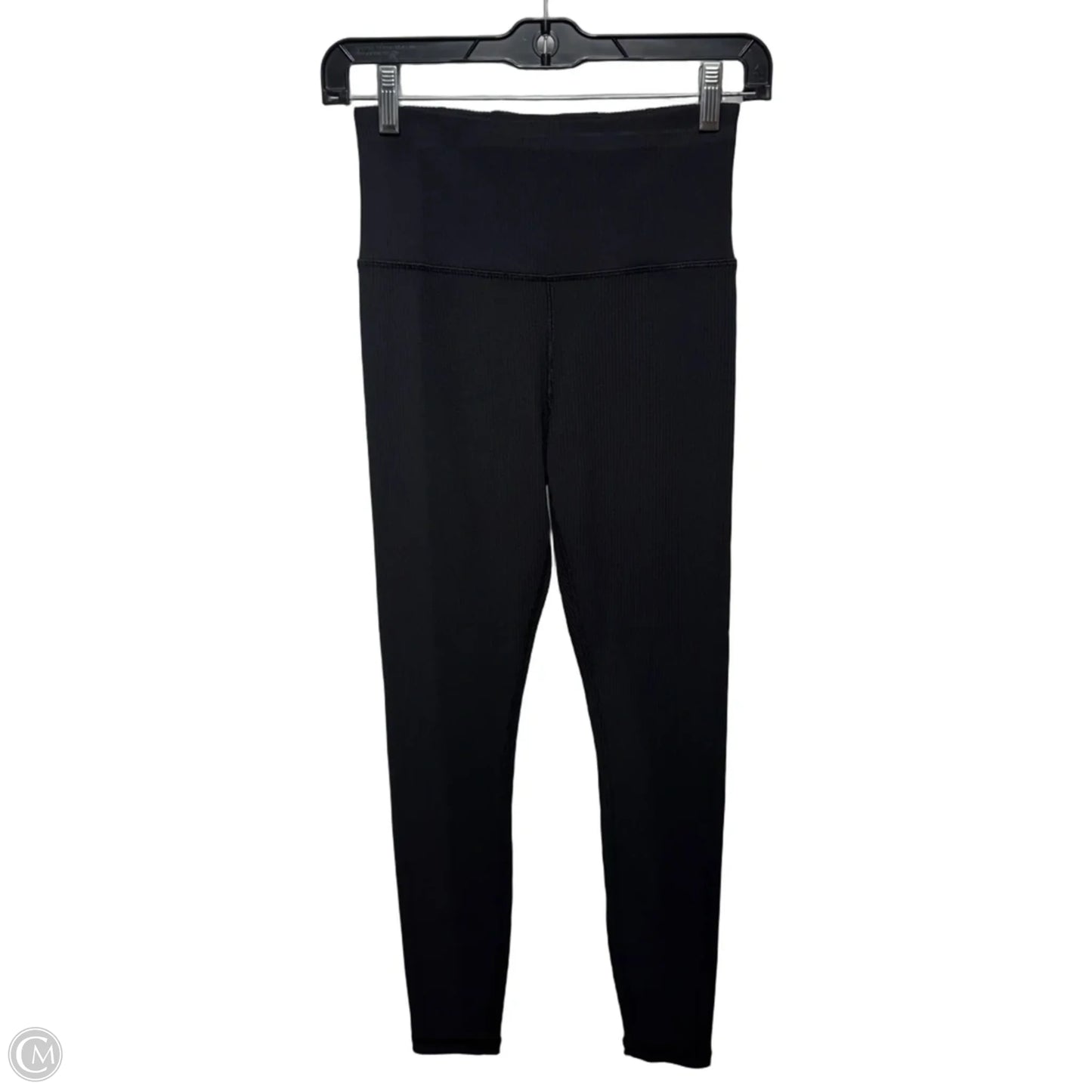 Elation Ribbed Athletic Leggings By Athleta In Black, Size: S