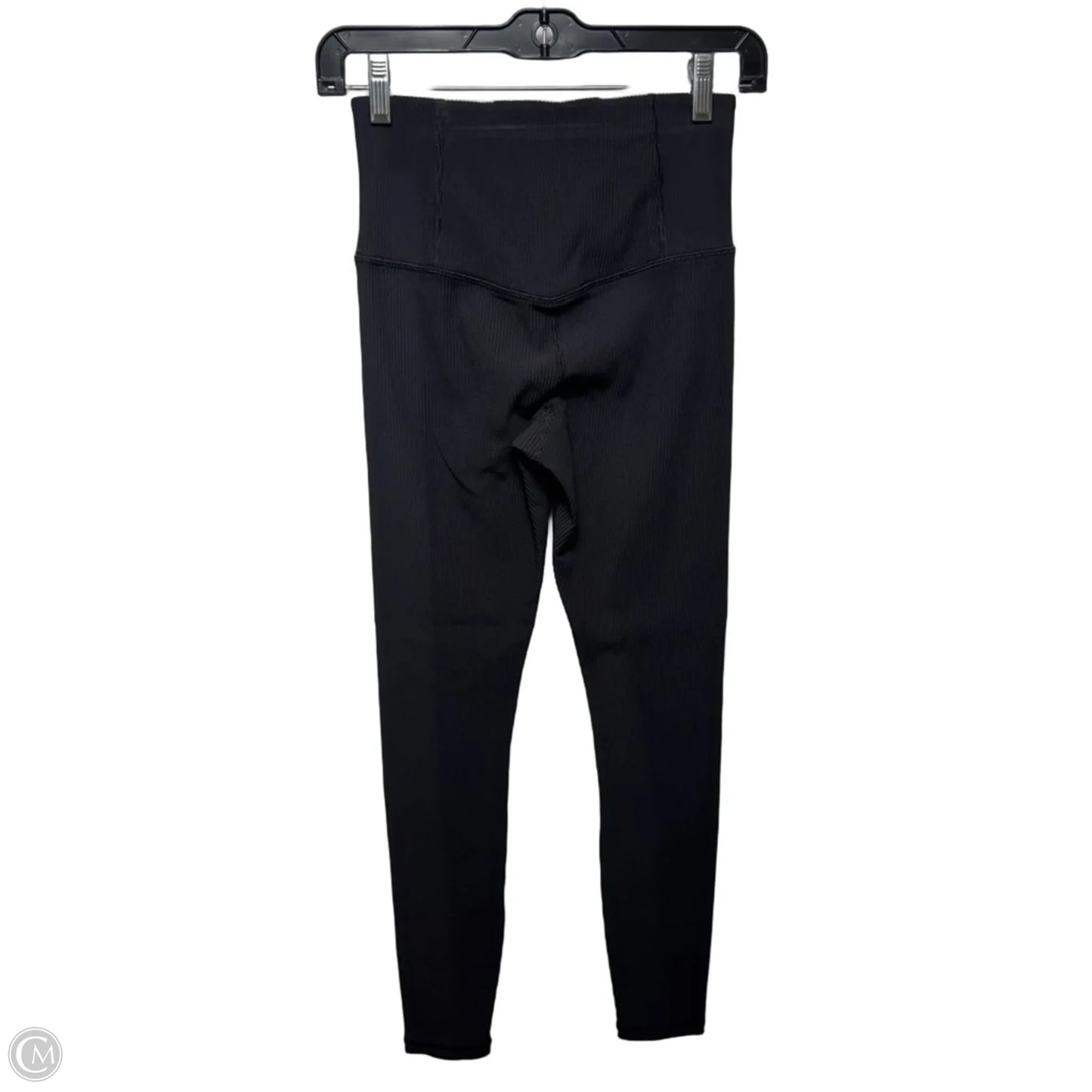 Elation Ribbed Athletic Leggings By Athleta In Black, Size: S