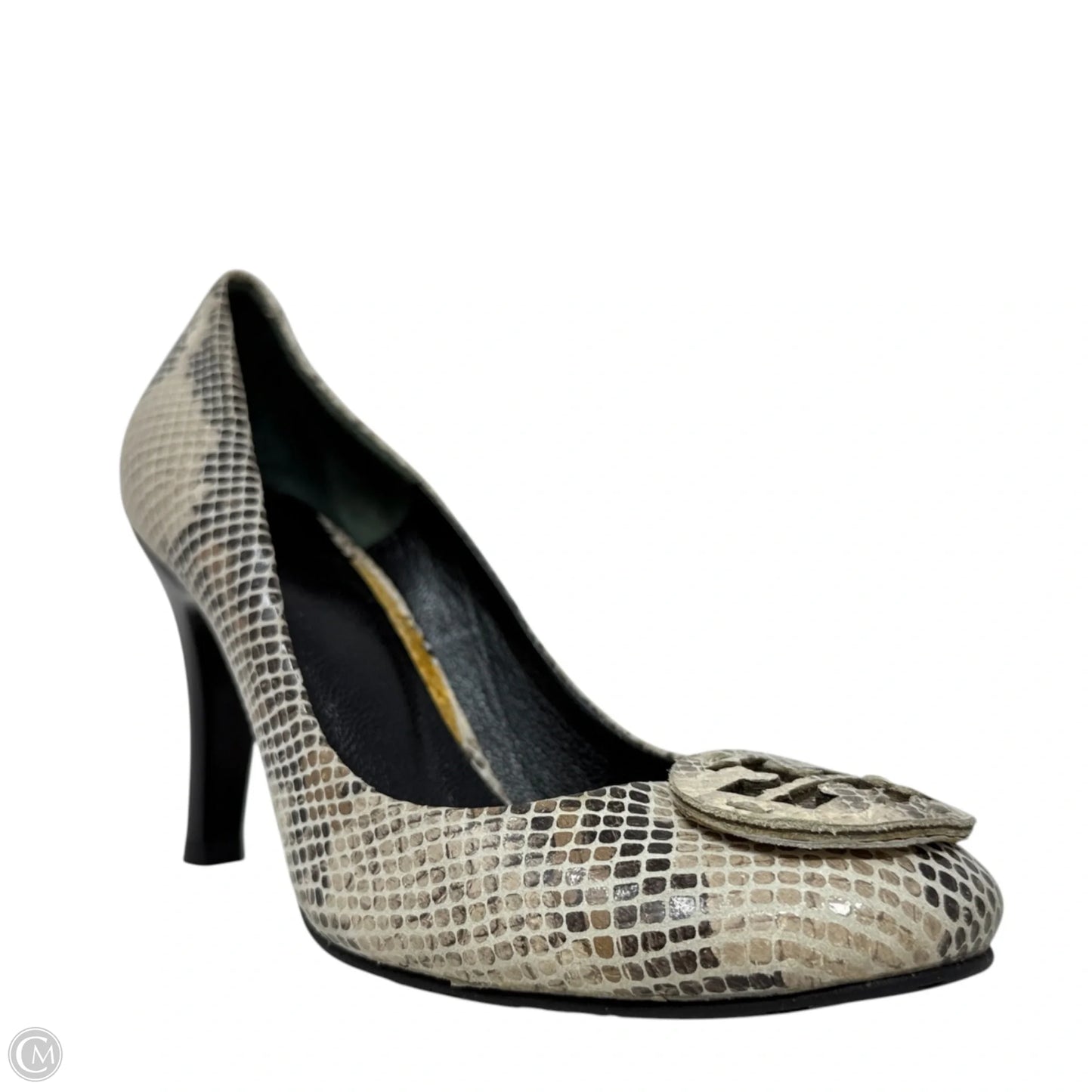 Snakeskin Pumps Designer By Tory Burch In Animal Print, Size: 7.5