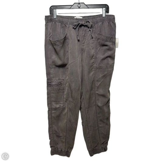 Lyocell Pants Joggers By Nicole Michelle In Grey, Size: Xl