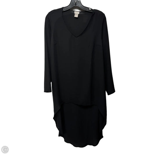 High Low Blouse Long Sleeve Drama Tunic By Chicos In Black, Size: M