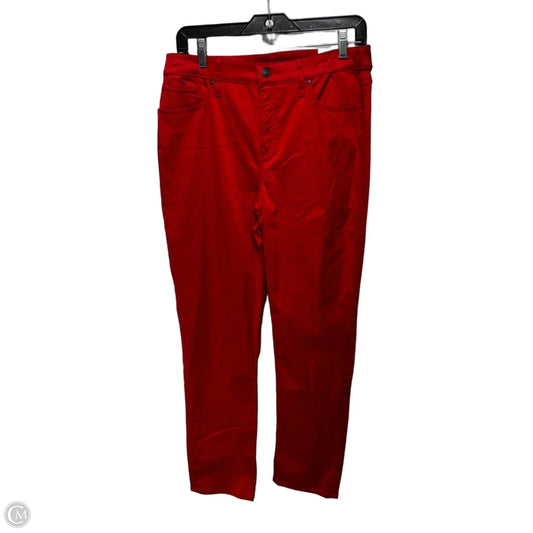 Girlfriend Slim Ankle Jeans By Chicos In Red, Size: 8