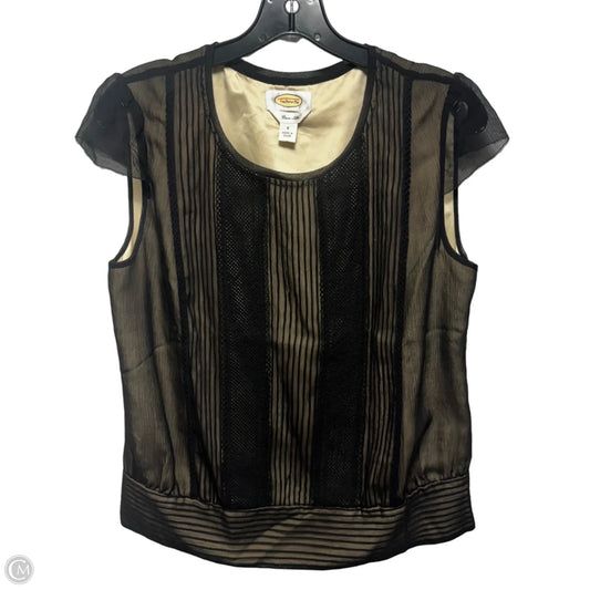 Silk Top Sleeveless By Talbots In Black, Size: 8
