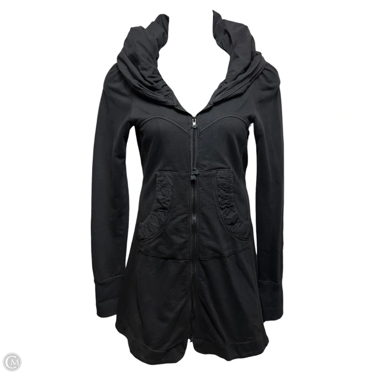Long Cloak Hoodie Dress By Prairie Underground In Black, Size: M