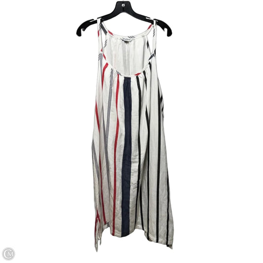 Linen Blend Dress Casual Maxi By Tommy Bahama In Striped Pattern, Size: Xl
