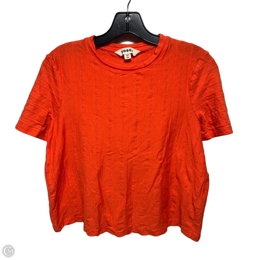 Top Short Sleeve By Boden In Orange, Size: 8