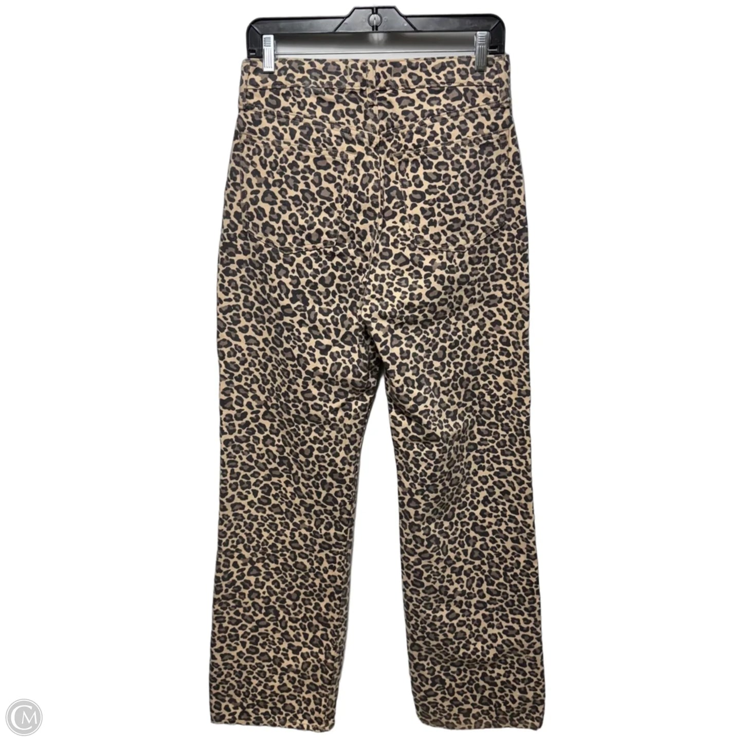 Jeans Straight By Abercrombie And Fitch In Animal Print, Size: 6 long curvy
