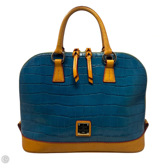 AS IS Zip Zip Croco Handbag Designer By Dooney And Bourke, Size: Medium