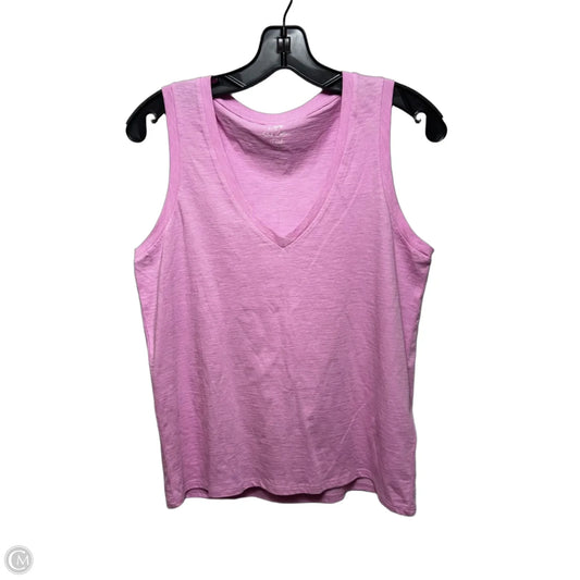 Slub Cotton Tank Top By J. Crew In Pink, Size: S