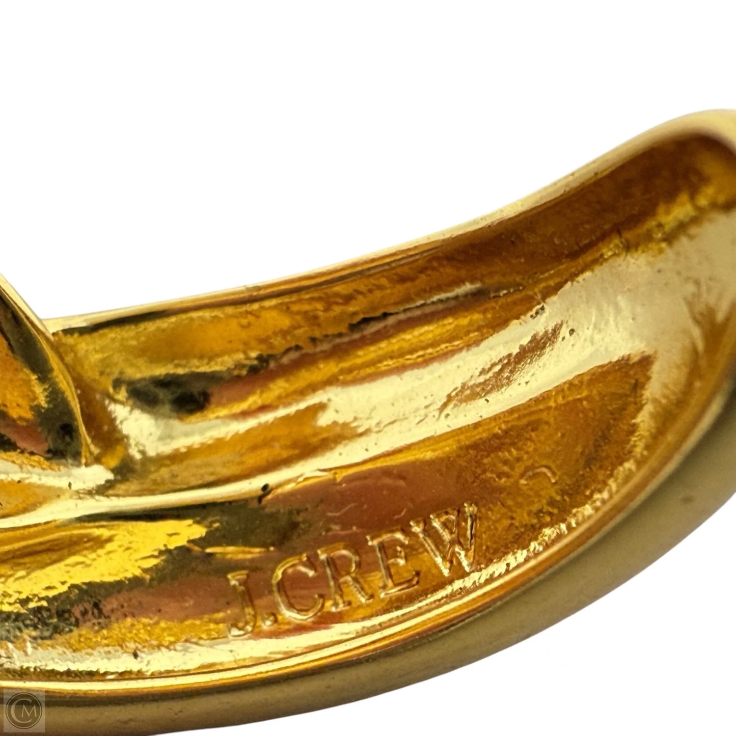 Gold Tone Braided Hoop Earrings  By J. Crew