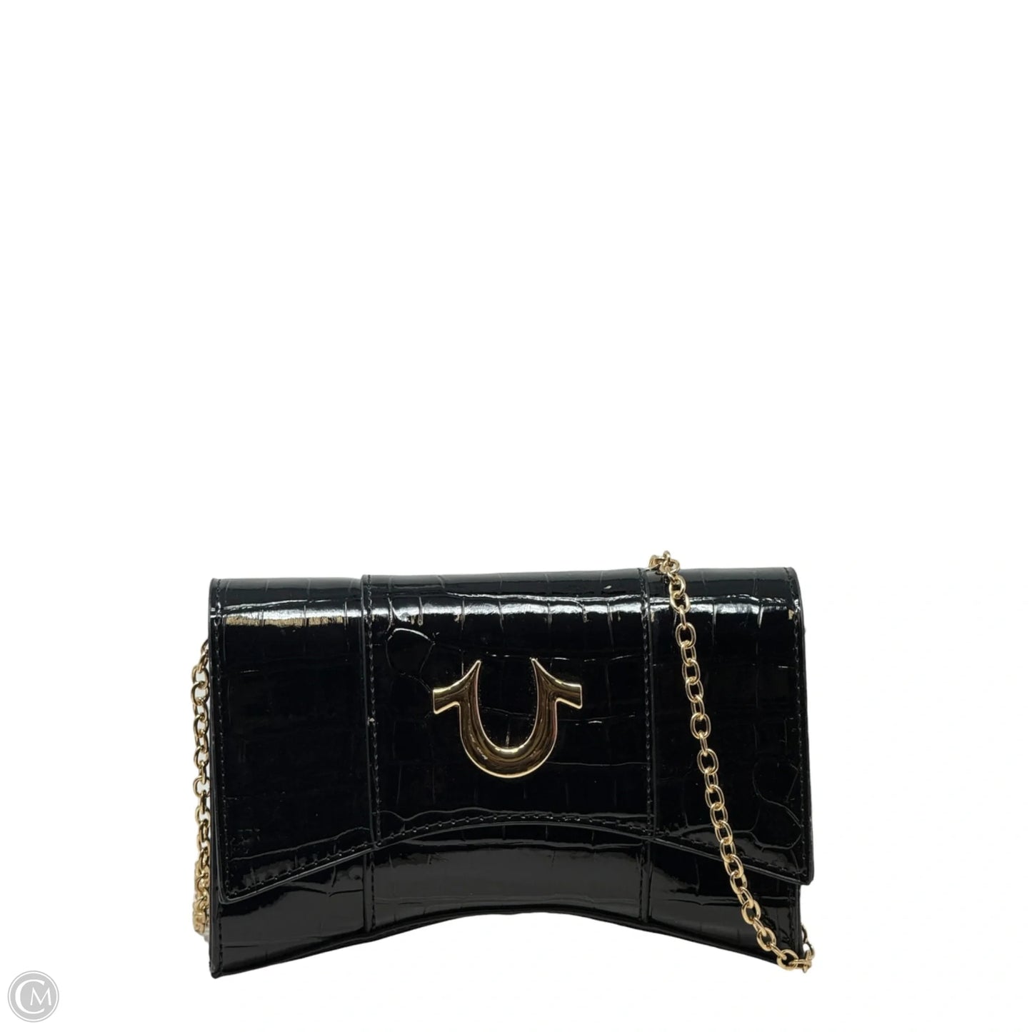 Faux Croc Leather Chain Bag By True Religion, Size: Small