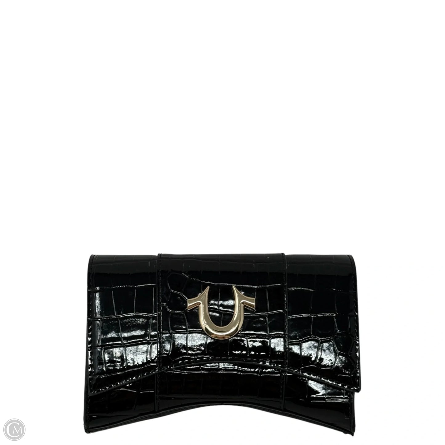 Faux Croc Leather Chain Bag By True Religion, Size: Small