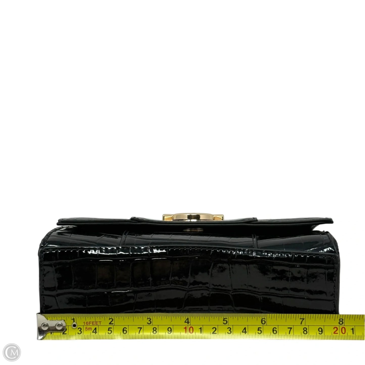 Faux Croc Leather Chain Bag By True Religion, Size: Small