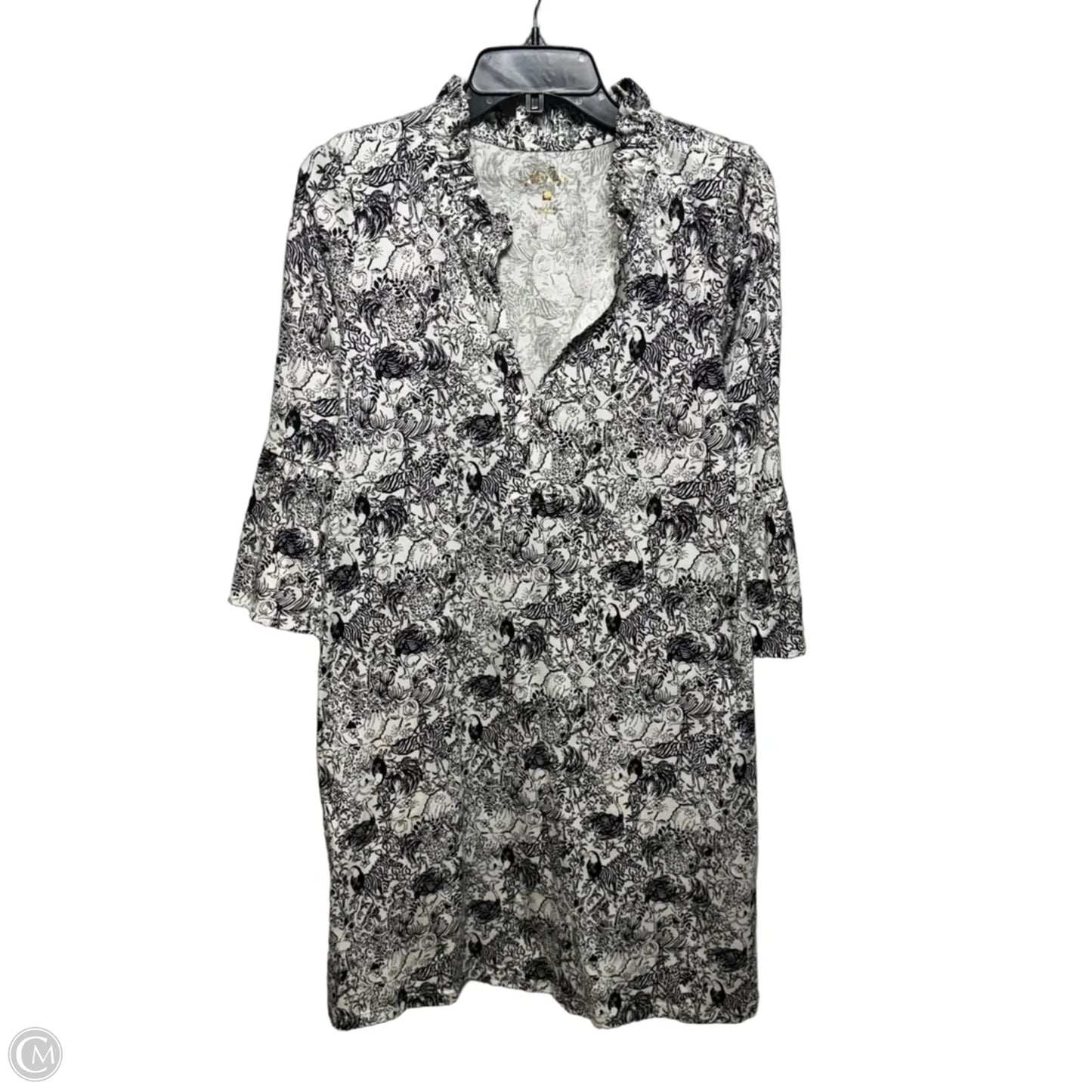 Dress Designer By Lilly Pulitzer In Black & White, Size: M