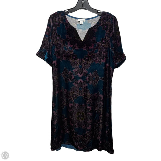 Dress Casual Midi By Sundance In Blue & Purple, Size: S