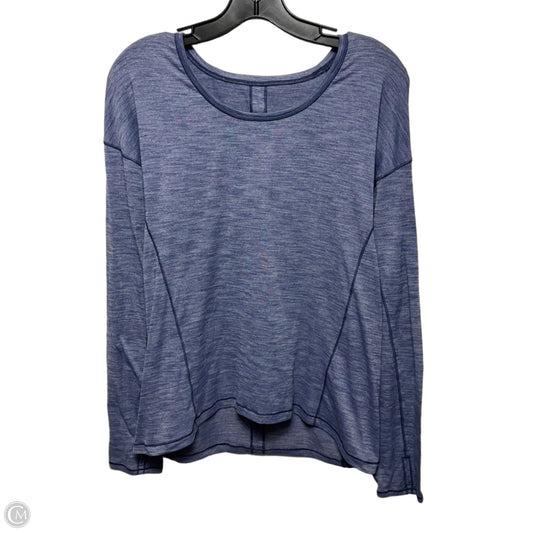 Athletic Top Long Sleeve Collar By Lululemon In Purple, Size: M ESTIMATED
